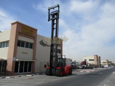 2011 Linde H220 Container Handler Forklift Cummins 6-Cylinder Diesel Engine Red