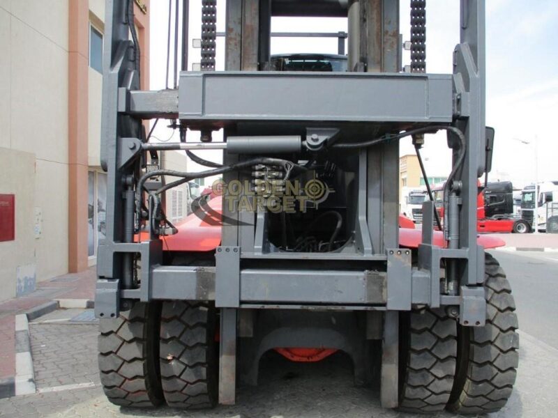 2011 Linde H220 Container Handler Forklift Cummins 6-Cylinder Diesel Engine Red