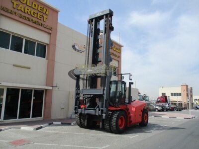 2011 Linde H220 Container Handler Forklift Cummins 6-Cylinder Diesel Engine Red