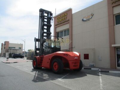 2011 Linde H220 Container Handler Forklift Cummins 6-Cylinder Diesel Engine Red