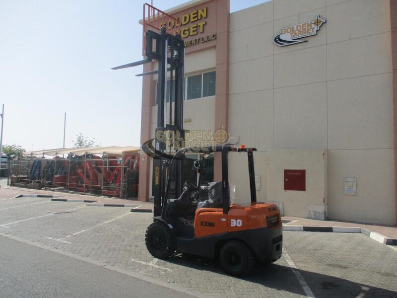 2025 NEW SOCMA HNF-30 Forklift Orange 4 Cylinder Diesel Engine