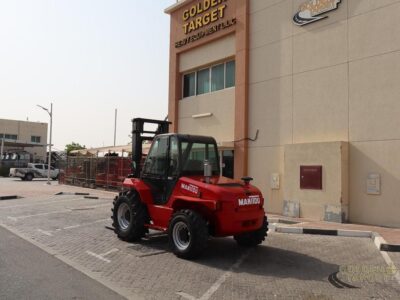 2008 Manitou M50-4 4x4 Rough Terrain Forklift (5ton) 4 Cylinder, Perkins Diesel Engine Red