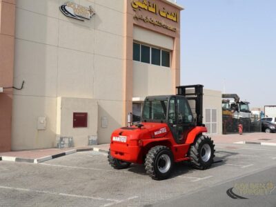 2008 Manitou M50-4 4x4 Rough Terrain Forklift (5ton) 4 Cylinder, Perkins Diesel Engine Red