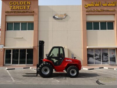 2008 Manitou M50-4 4x4 Rough Terrain Forklift (5ton) 4 Cylinder, Perkins Diesel Engine Red