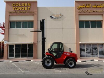 2008 Manitou M50-4 4x4 Rough Terrain Forklift (5ton) 4 Cylinder, Perkins Diesel Engine Red
