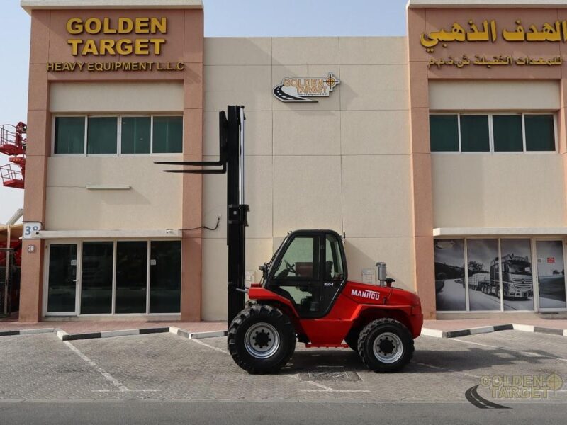 2008 Manitou M50-4 4x4 Rough Terrain Forklift (5ton) 4 Cylinder, Perkins Diesel Engine Red
