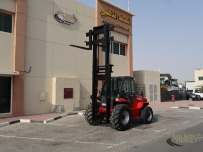2008 Manitou M50-4 4x4 Rough Terrain Forklift (5ton) 4 Cylinder, Perkins Diesel Engine Red