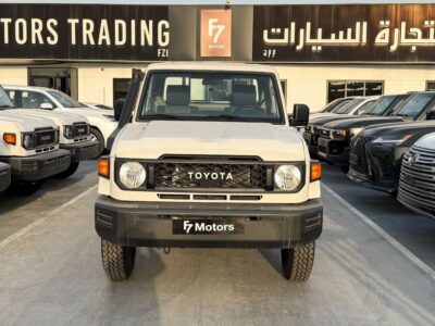 2025 Toyota Land Cruiser SC 4.2 Litres 6 Cylinders Diesel Engine White Grey Pickup Truck MT