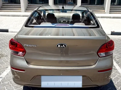 2020 Kia Pegas LX 4 Cylinders Petrol Engine Gold Beige Sedan GCC Specs Automatic