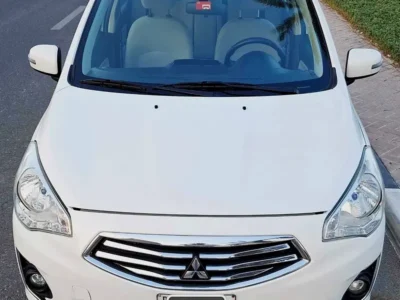 2019 Mitsubishi Attrage GLX 1.2 Litres 3-Cylinder Petrol Engine White Grey Sedan GCC Specs