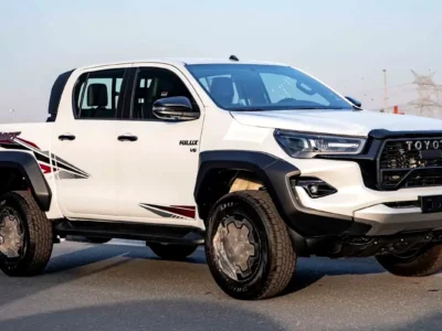 2026 Toyota Hilux GR Sport 4.0 Litres 6 Cylinders Petrol Engine White Black Pickup Truck GCC Spec