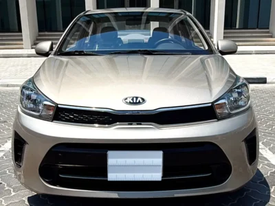 2020 Kia Pegas LX 4 Cylinders Petrol Engine Gold Beige Sedan GCC Specs Automatic