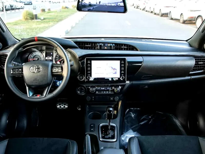 2026 Toyota Hilux GR Sport 4.0 Litres 6 Cylinders Petrol Engine White Black Pickup Truck GCC Spec