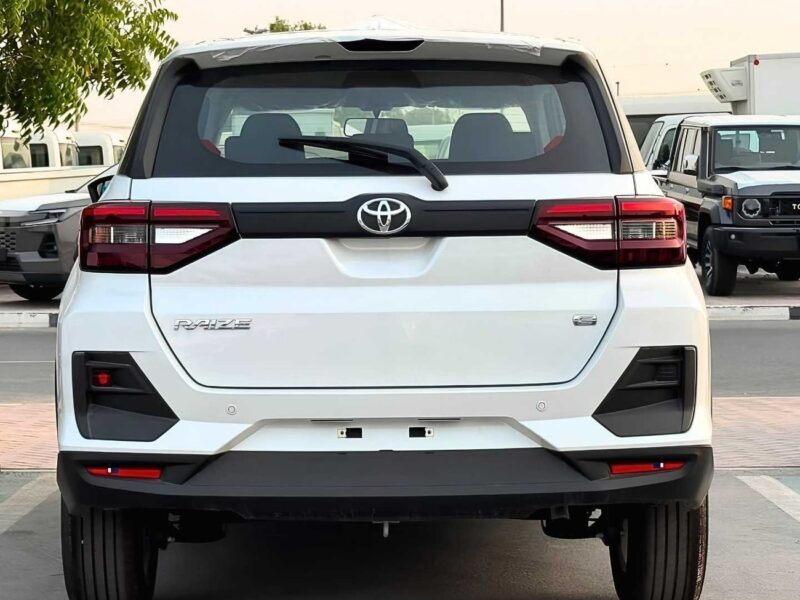 2026 Toyota Raize E 1.2 Litres PETROL V4 Engine STANDARD OPTION White Black SUV GCC Specs