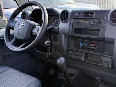 2025 Toyota Land Cruiser SC 4.2 Litres 6 Cylinders Diesel Engine White Grey Pickup Truck MT