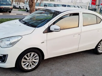 2019 Mitsubishi Attrage GLX 1.2 Litres 3-Cylinder Petrol Engine White Grey Sedan GCC Specs