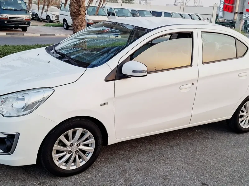 2019 Mitsubishi Attrage GLX 1.2 Litres 3-Cylinder Petrol Engine White Grey Sedan GCC Specs