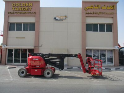2024 Hered HA14JE Electric Articulating Boom Lift Red Electric