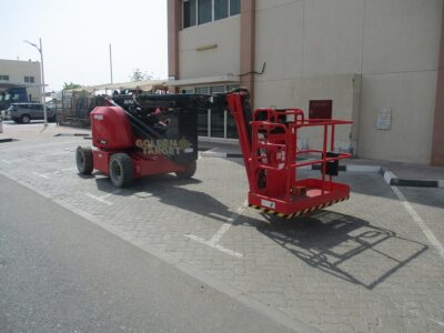 2024 Hered HA14JE Electric Articulating Boom Lift Red Electric