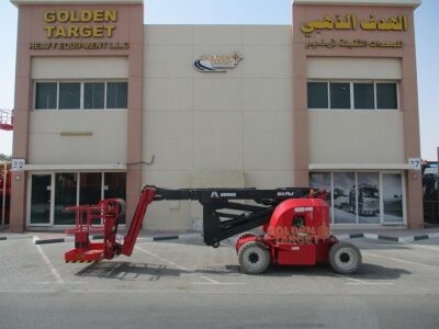 2024 Hered HA14JE Electric Articulating Boom Lift Red Electric