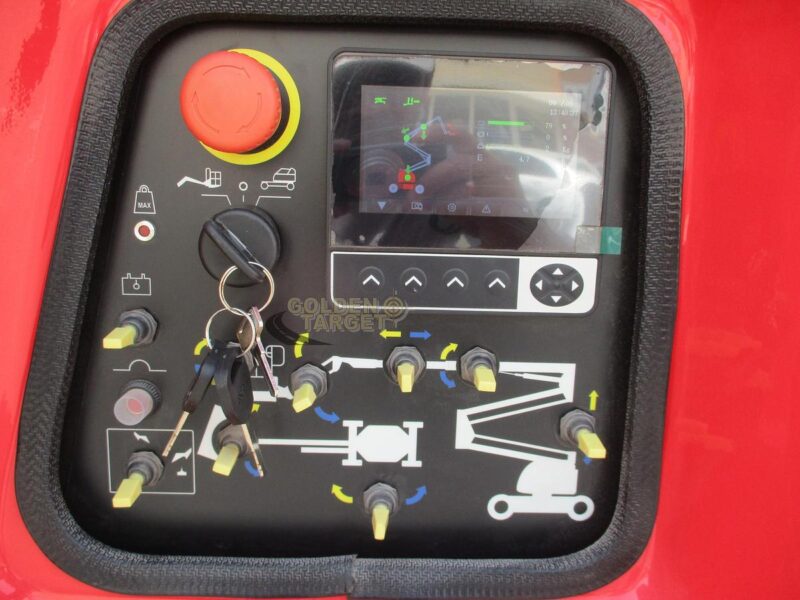 2024 Hered HA14JE Electric Articulating Boom Lift Red Electric