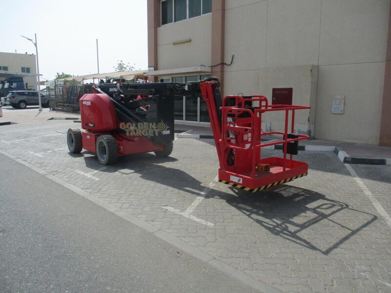 2024 Hered HA14JE Electric Articulating Boom Lift Red Electric