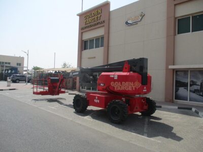 2024 Hered HA21JE Electric Articulating Boom Lift Red Electric