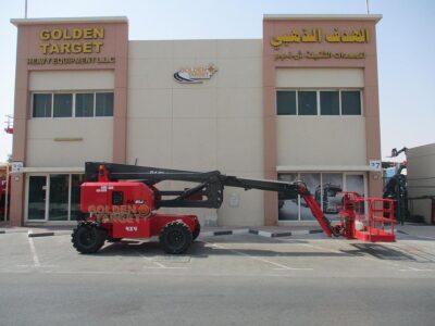 2024 Hered HA21JE Electric Articulating Boom Lift Red Electric