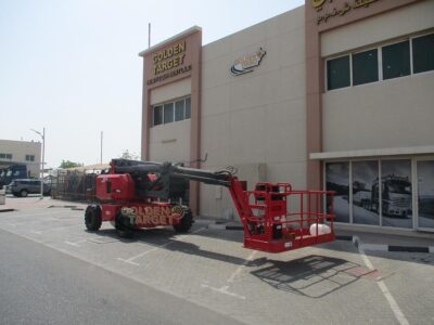 2024 Hered HA21JE Electric Articulating Boom Lift Red Electric