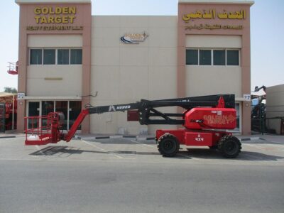 2024 Hered HA21JE Electric Articulating Boom Lift Red Electric