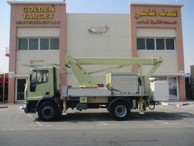 IVECO EuroCargo 180E28 4x2 PALFINGER P180 Manlift 2012 6 Cylinder Yellow