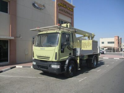 2012 IVECO Euro Cargo 180E28 4x2 PALFINGER P180 Manlift 6 Cylinder Yellow Manual