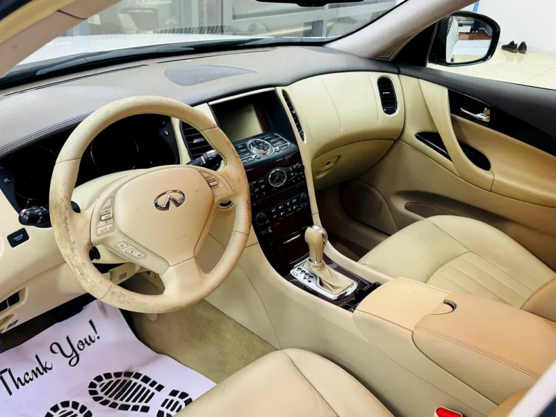 2015 Infiniti QX50 Luxury 6 Cylinders Petrol Engine White Beige SUV GCC Specs Excellent Condition