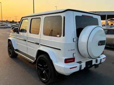 2022 Mercedes-Benz G-Class G 63 AMG 4.0L V8 Biturbo Petrol Engine White Red SUV Japanese Specs