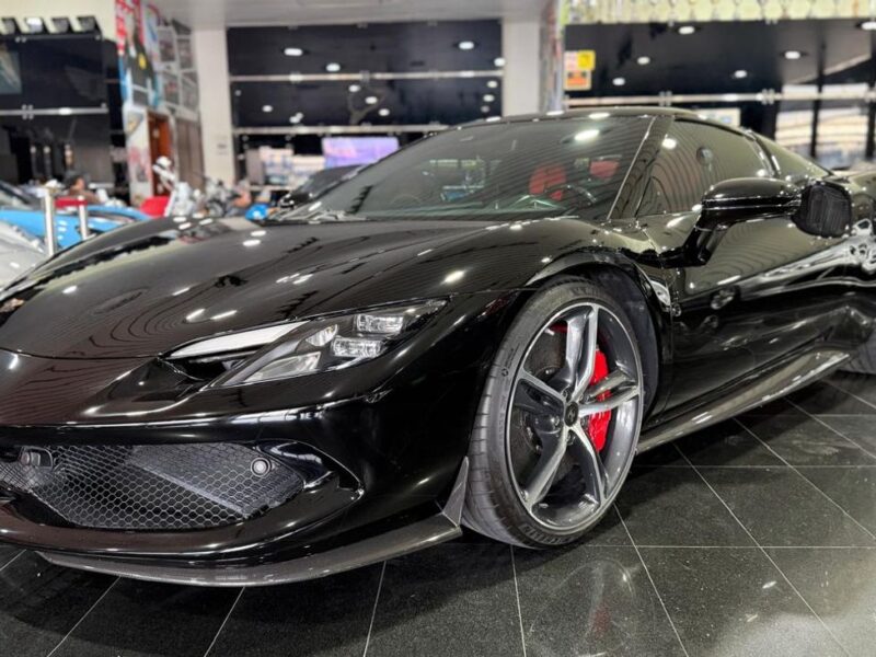 2023 Ferrari 296 GTB 3.0 Litres 6 Cylinders Plug-in Hybrid Engine Black Red Coupe GCC Specs
