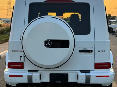 2022 Mercedes-Benz G-Class G 63 AMG 4.0L V8 Biturbo Petrol Engine White Red SUV Japanese Specs