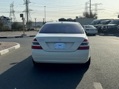 2008 Mercedes-Benz S-Class S 550 AMG 8 Cylinders Petrol Engine White Black Sedan Clean Title
