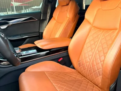 2022 Audi A8 L 55 TFSI quattro 6-cylinder Turbocharged Petrol Engine Black Beige Sedan GCC Specs