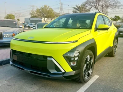 2026 Hyundai Kona Comfort 4 Cylinders Petrol Engine Green White SUV GCC Specs Automatic