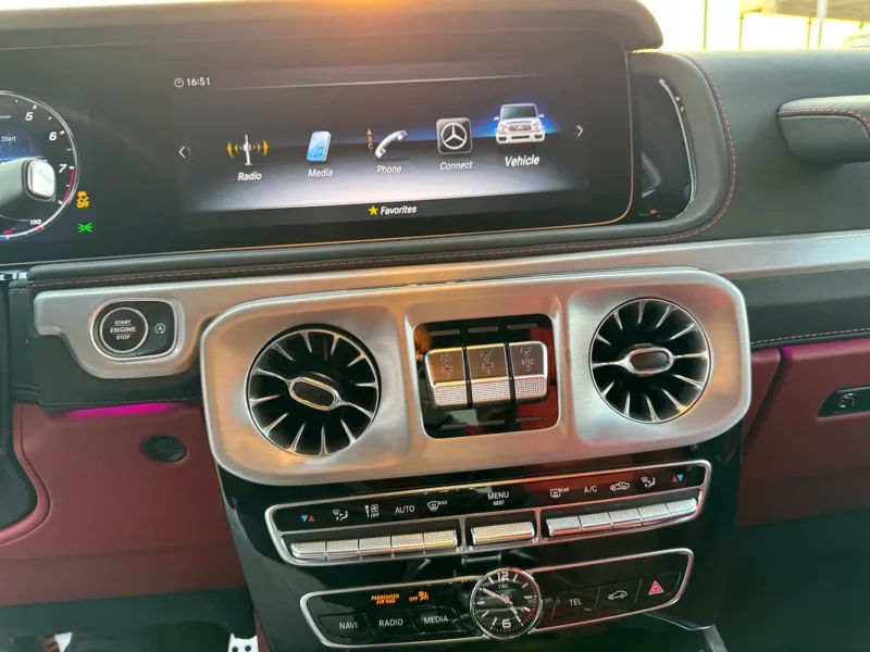 2022 Mercedes-Benz G-Class G 63 AMG 4.0L V8 Biturbo Petrol Engine White Red SUV Japanese Specs
