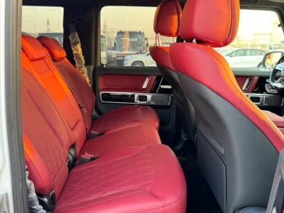 2022 Mercedes-Benz G-Class G 63 AMG 4.0L V8 Biturbo Petrol Engine White Red SUV Japanese Specs