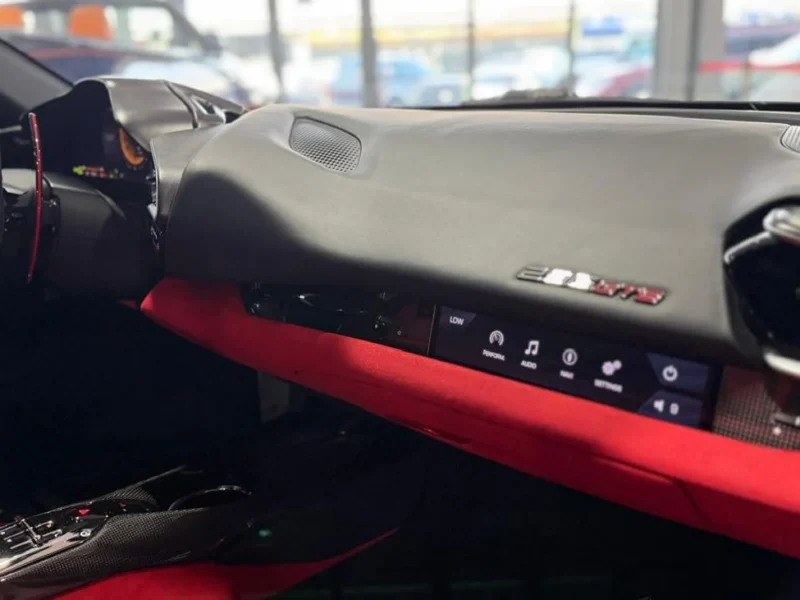 2023 Ferrari 296 GTB 3.0 Litres 6 Cylinders Plug-in Hybrid Engine Black Red Coupe GCC Specs