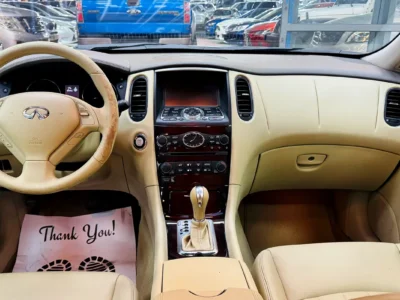 2015 Infiniti QX50 Luxury 6 Cylinders Petrol Engine White Beige SUV GCC Specs Excellent Condition