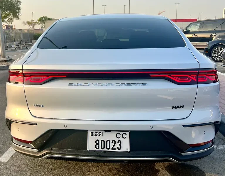2025 BYD HAN Flagship Edition 4 Cylinders Plug-in Hybrid Engine Silver Brown Sedan GCC Specs