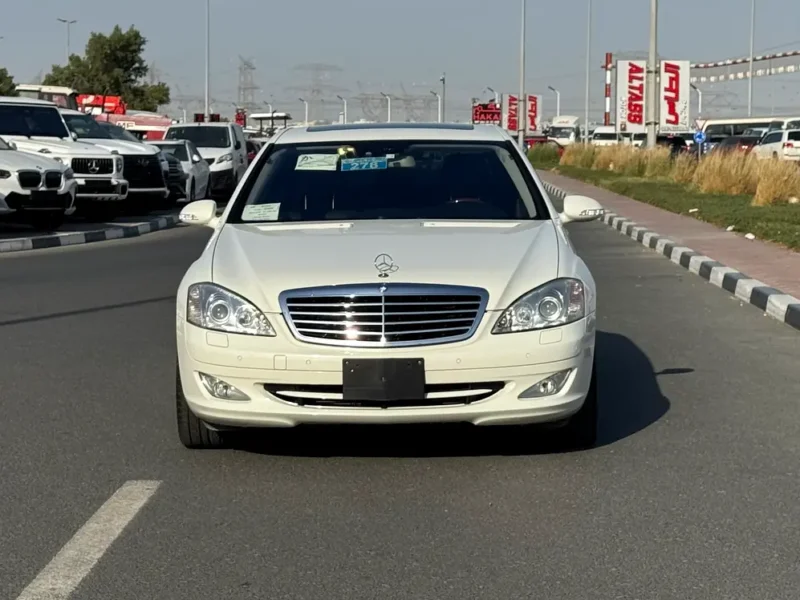 2008 Mercedes-Benz S-Class S 550 AMG 8 Cylinders Petrol Engine White Black Sedan Clean Title