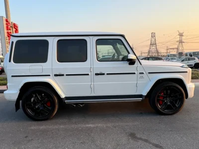2022 Mercedes-Benz G-Class G 63 AMG 4.0L V8 Biturbo Petrol Engine White Red SUV Japanese Specs