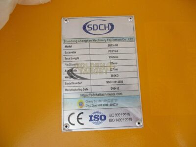 2025 SDCH 08 Excavator Ripper Attachment Fits 19 – 26-ton excavators