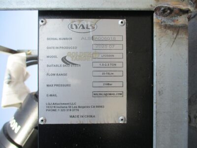 2025 Lyals LY2500N Auger Drill Fits 1.5-2.5 Ton Skid Steer