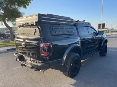 2024 Ford Ranger Raptor 3.0-liter twin-turbocharged EcoBoost V6 Engine Black Pickup Camping Truck