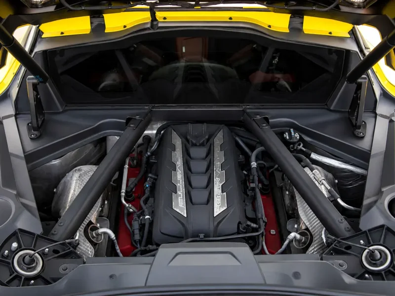 2022 Chevrolet Corvette Stingray 3LT 8 Cylinders Petrol Engine Yellow Red Sports Car GCC Specs